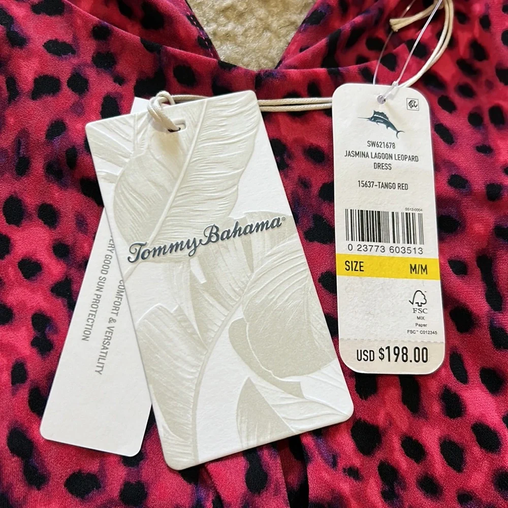 NWT Tommy Bahama Jasmina Lagoon Leopard Maxi Dress - Picture 8 of 8